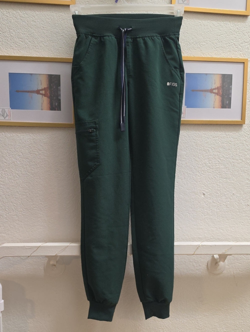 FIGS Zamora Jogger Scrub Pants Hunter Green XXS/T Technical Collection